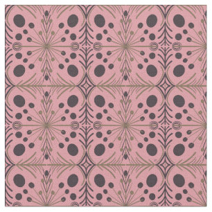 Tela Patrón rosa de flecha geométrica Boho