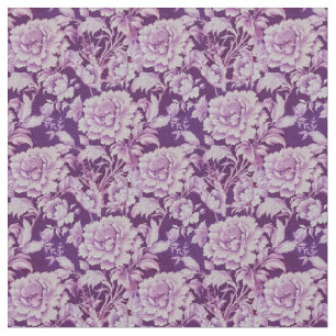 Tela Patrón rosa de repetición blanco/violeta pálido