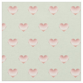 Tela Patrón Rosa Gold Champagne Metallic Hearts