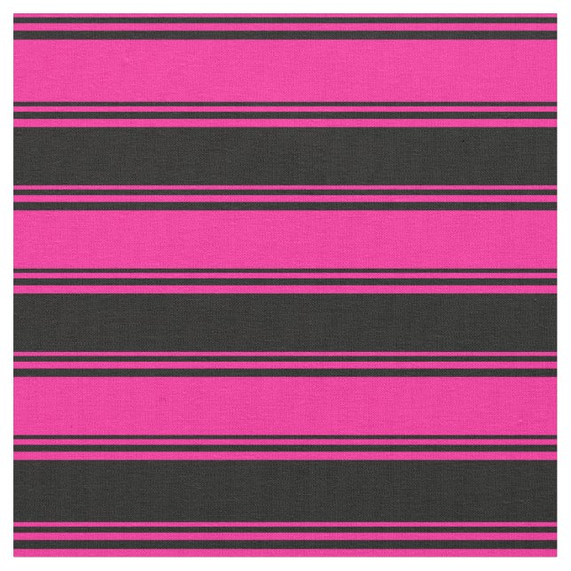 Tela Patrón rosa y negro profundo (De cerca)