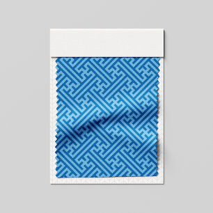 Tela Patrón Sayagata, japonés, azul y azul bebé