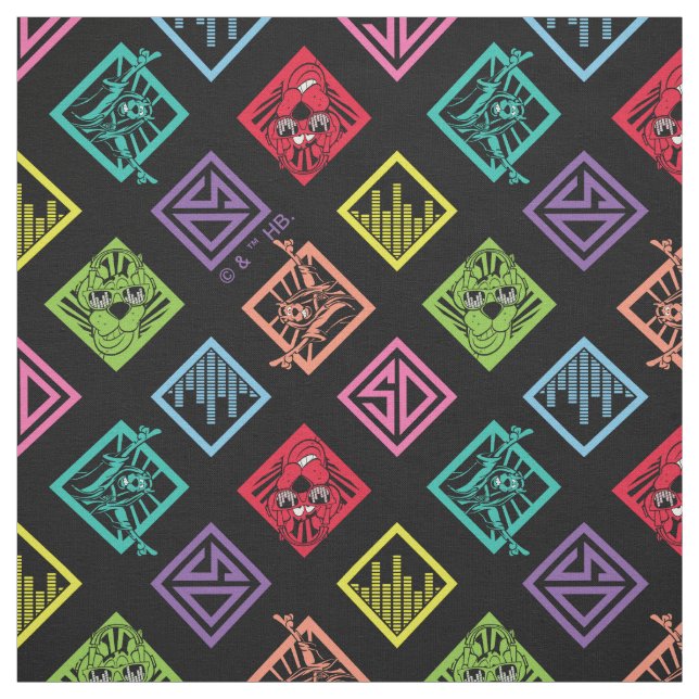 Tela Patrón Scooby-Doo de DJ (Retal)