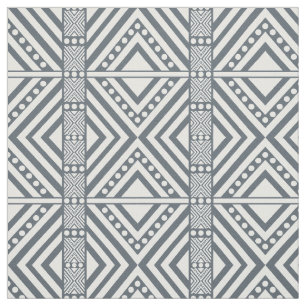 Tela Patrón Seamless de Estilo Africano. Color blanco