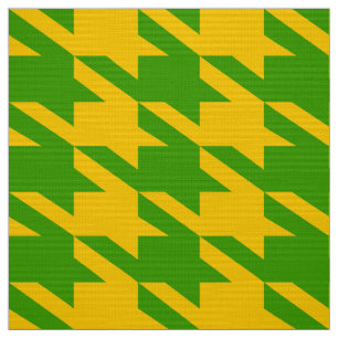 Tela Patrón sin foco de la estrella verde y amarilla