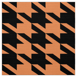 Tela Patrón sin soldadura de gafas negro y Naranja