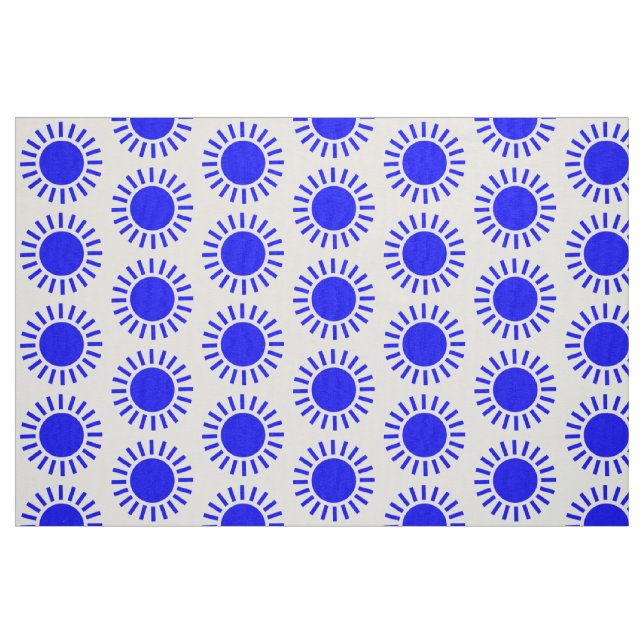 Tela Patrón solar - Azul ("Cuarto gordo" (fat quarter))