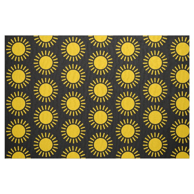 Tela Patrón Sun - Ámbar en negro ("Cuarto gordo" (fat quarter))
