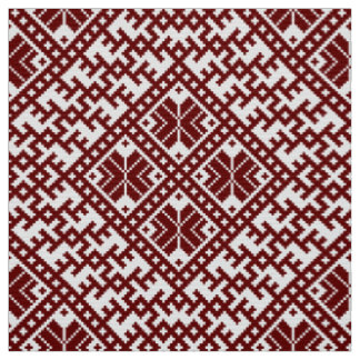 Tela Patrón tradicional de diseño rojo y blanco de Leto