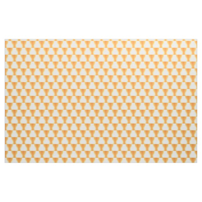 Tela Patrón triangular naranja, tejido (Yarda)