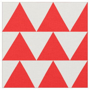 Tela Patrón triángulo rojo simple