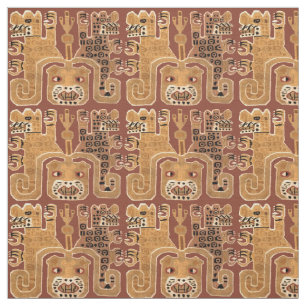 Tela Patrón tribal Wari Jaguar precolombino peruano