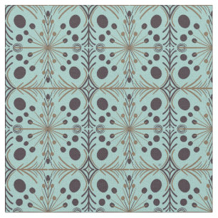 Tela Patrón Turquesa de flecha geométrica Boho