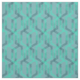 Tela Patrón turquesa neón sobre fondo gris.