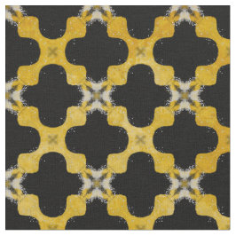 Tela Patrón urbano moderno negro, amarillo y gris