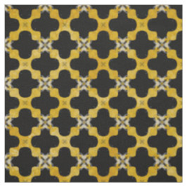 Tela Patrón urbano moderno negro, amarillo y gris