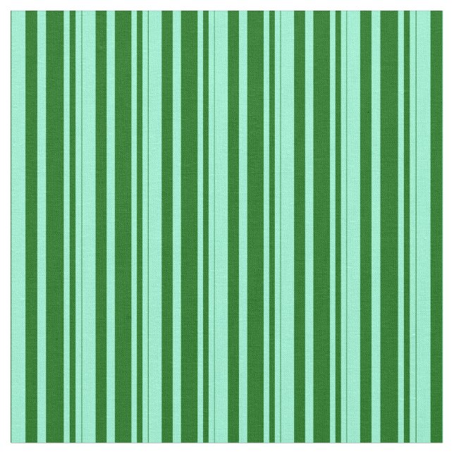 Tela Patrón verde aguamarino y oscuro (De cerca)