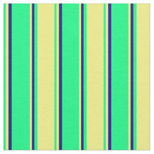 Tela Patrón verde, amarillo y azul
