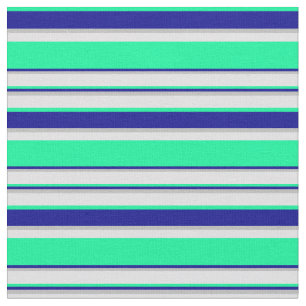 Tela Patrón verde, azul oscuro, gris y lavanda