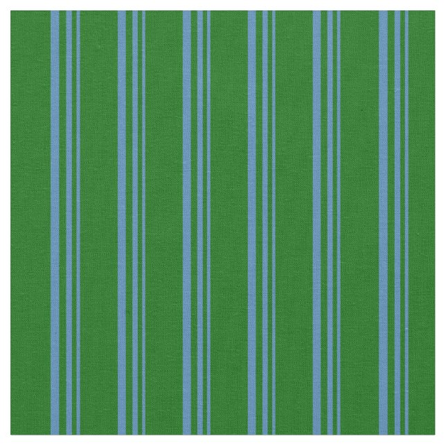 Tela Patrón verde azul y oscuro (De cerca)