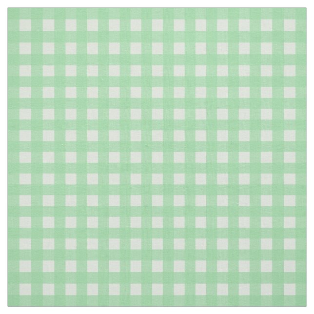 Tela Patrón Verde azulado de Mint Gingham Plaid control (Retal)