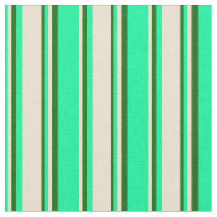 Tela Patrón verde, beige y verde oscuro