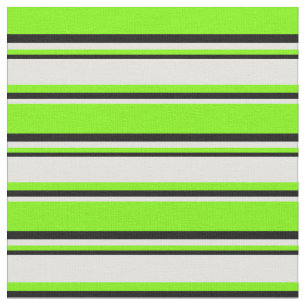 Tela Patrón verde, cian claro y negro de franjas