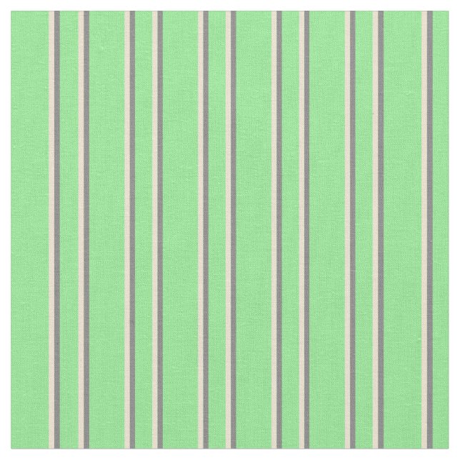 Tela Patrón verde claro, beige y gris (De cerca)