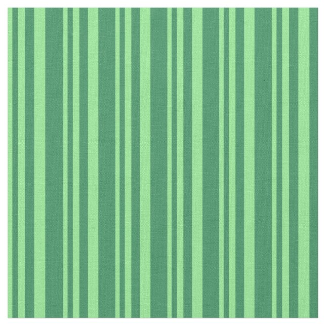 Tela Patrón verde claro y verde marino (De cerca)