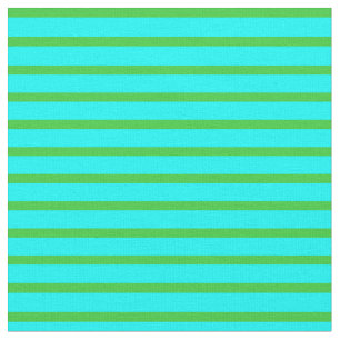 Tela Patrón verde de Aqua y Lime de franjas