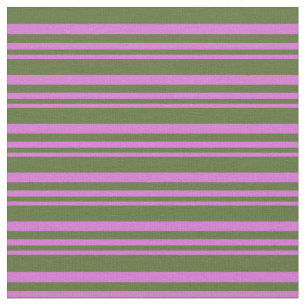 Tela Patrón verde de oliva negra y orquídea