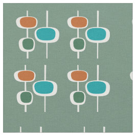 Tela Patrón verde de sabio vintage moderno para los ama