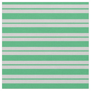 Tela Patrón verde marino y gris claro