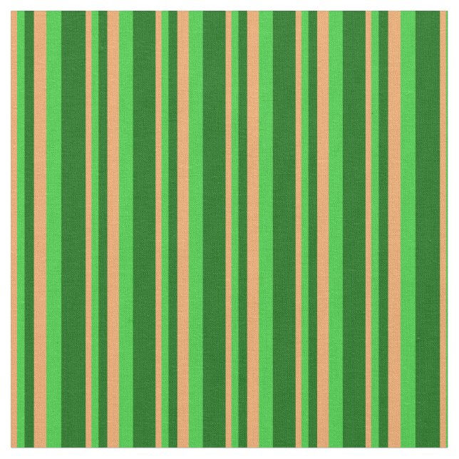 Tela Patrón verde marrón, verde animado y oscuro (De cerca)