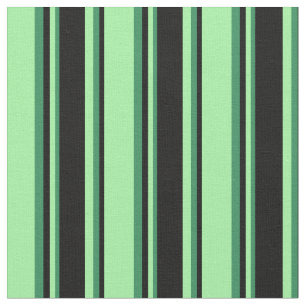 Tela Patrón verde, negro y marino de rayas
