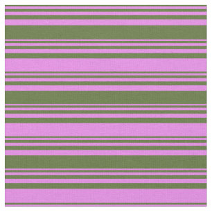 Tela Patrón verde oliva oscuro y violeta