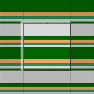 Tela Patrón verde oscuro, gris claro, verde marino y ma