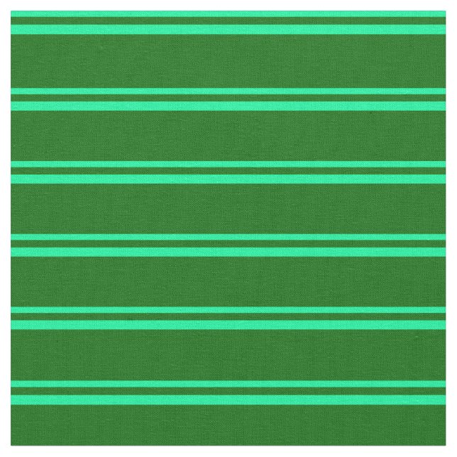 Tela Patrón verde oscuro rayado/lino (De cerca)