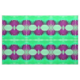 Tela Patrón verde pintado y morado