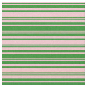Tela Patrón verde rosa y forestal
