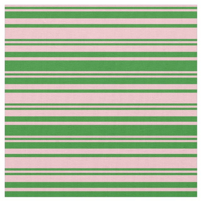 Tela Patrón verde rosa y forestal (De cerca)