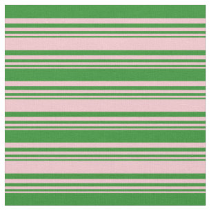 Tela Patrón verde rosa y forestal