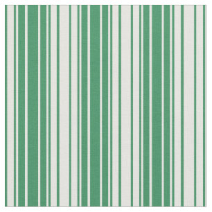 Tela Patrón verde y blanco del mar