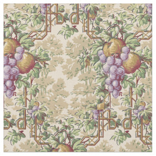 Tela Patrón vintage de Grapevine & Fruit Garden Trellis