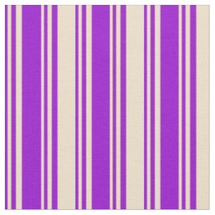 Tela Patrón Violeta Oscura y Tiras/Líneas Tan