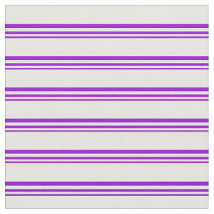 Tela Patrón violeta oscuro y lino blanco