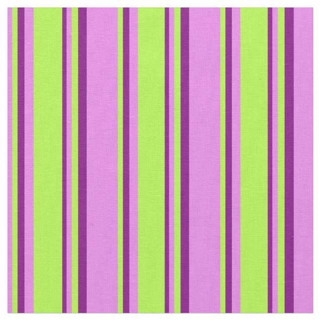 Tela Patrón violeta, verde claro y púrpura (De cerca)