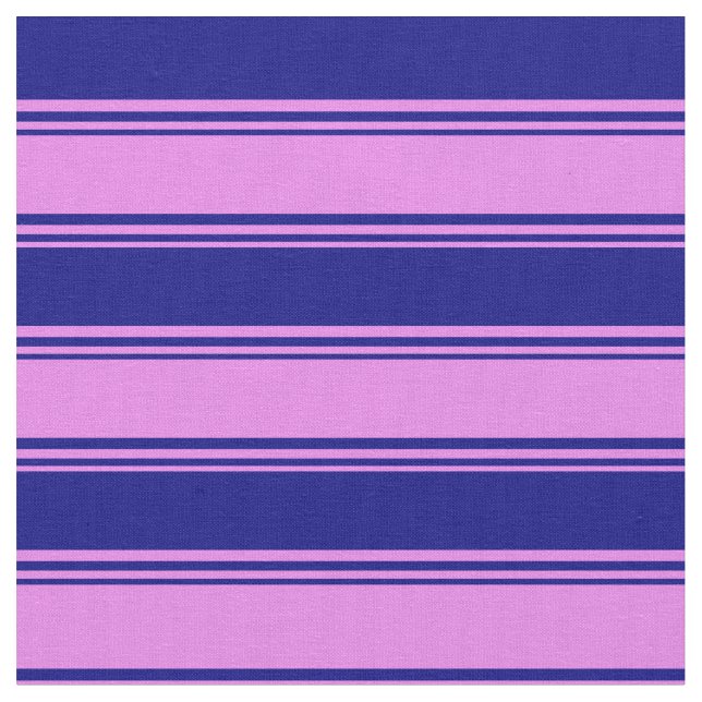 Tela Patrón violeta y azul de franjas (De cerca)