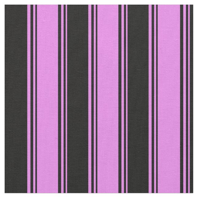 Tela Patrón violeta y negro con líneas/rayas (De cerca)