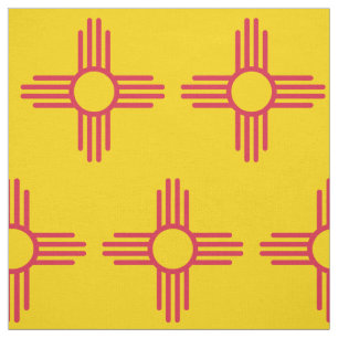 Tela Patrón Zia Sun de la Bandera de Nuevo México