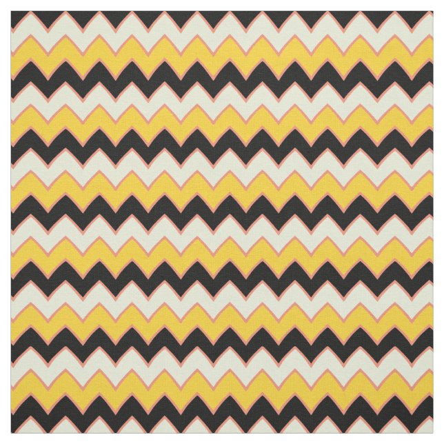 Tela Patrón ZigZag Boho Chevron ZigZag amarillo (Retal)